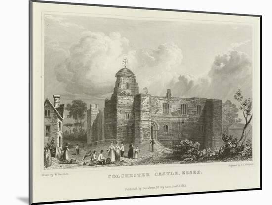 Colchester Castle, Essex-William Henry Bartlett-Mounted Giclee Print