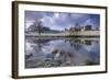 Cold and Frosty Conditions at Alnwick Castle in Northumberland, England. Winter-Adam Burton-Framed Photographic Print