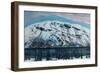 Cold April morning with avalanche Snow mountain, 1909-Nikolai Astrup-Framed Giclee Print