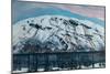 Cold April morning with avalanche Snow mountain, 1909-Nikolai Astrup-Mounted Giclee Print