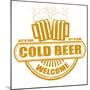 Cold Beer Stamp-radubalint-Mounted Premium Giclee Print