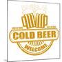 Cold Beer Stamp-radubalint-Mounted Art Print