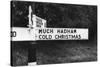 'Cold Christmas' Sign-J. Chettlburgh-Stretched Canvas