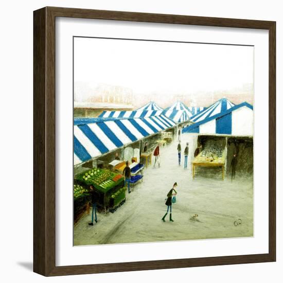 Cold Day, Hitchin Market-Chris Ross Williamson-Framed Giclee Print
