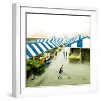 Cold Day, Hitchin Market-Chris Ross Williamson-Framed Giclee Print