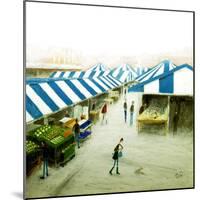 Cold Day, Hitchin Market-Chris Ross Williamson-Mounted Giclee Print