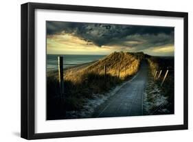 Cold Fence…-Wim Schuurmans-Framed Photographic Print