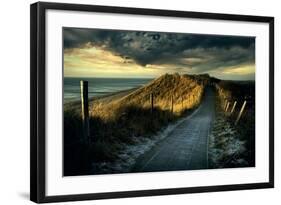 Cold Fence…-Wim Schuurmans-Framed Photographic Print