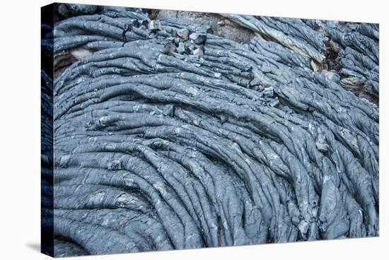 Cold Lava after an Eruption of Tolbachik Volcano, Kamchatka, Russia, Eurasia-Michael Runkel-Stretched Canvas