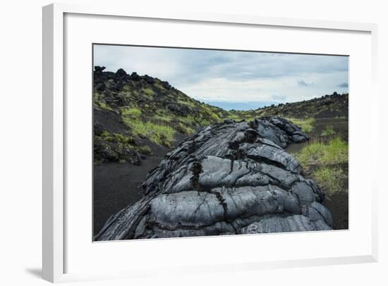 Cold Lava after an Eruption of Tolbachik Volcano, Kamchatka, Russia, Eurasia-Michael Runkel-Framed Photographic Print