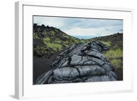 Cold Lava after an Eruption of Tolbachik Volcano, Kamchatka, Russia, Eurasia-Michael Runkel-Framed Photographic Print