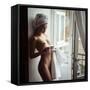 Cold morning and hot coffee-Elizaveta Shaburova-Framed Stretched Canvas