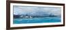 Cold Ocean, Landscape with the Sea, Rough Country. Painting, Pictorial Art-Ingaga-Framed Art Print