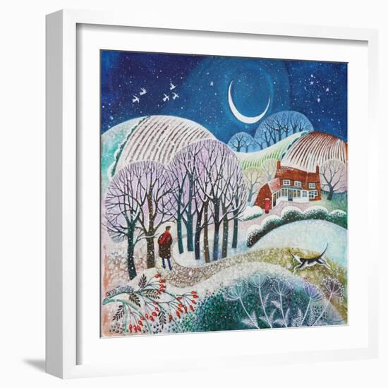 Cold Snap, 2021 (acrylics on canvas)-Lisa Graa Jensen-Framed Giclee Print