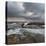 Cold Stormy Panoramic Seascape with Rushing Wave and Flowing Water-Anton Gorlin-Stretched Canvas