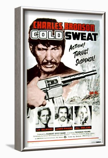 Cold Sweat, Charles Bronson, Liv Ullmann, James Mason, Jill Ireland, 1970-null-Framed Photo