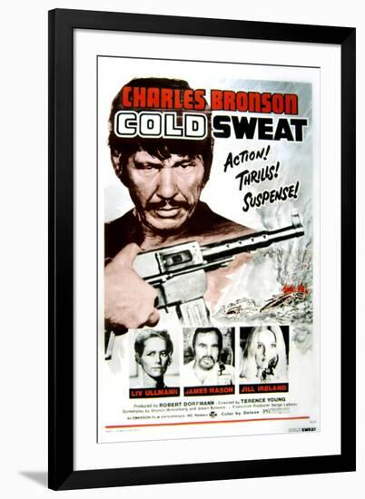 Cold Sweat, Charles Bronson, Liv Ullmann, James Mason, Jill Ireland, 1970-null-Framed Photo