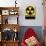 Cold War Era Fallout Shelter Sign-Stocktrek Images-Stretched Canvas displayed on a wall