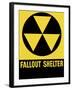 Cold War Era Fallout Shelter Sign-Stocktrek Images-Framed Photographic Print