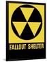 Cold War Era Fallout Shelter Sign-Stocktrek Images-Framed Photographic Print