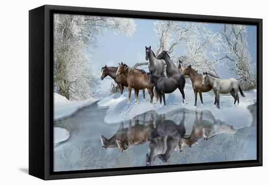 Cold Water Crossing-Gordon Semmens-Framed Stretched Canvas