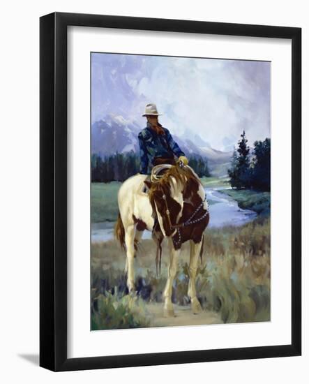 Cold Weather Friends-Carolyne Hawley-Framed Art Print