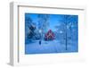 Cold Winter with Temperatures Going to -47 Celsius. Lapland, Sweden-null-Framed Photographic Print