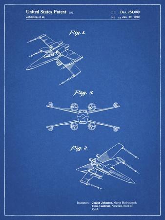 PP1060-Blueprint Star Wars X Wing Starfighter Star Wars Poster