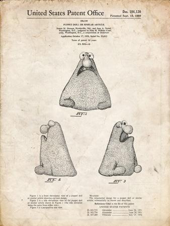 PP75-Vintage Parchment Wilkins Coffee (Wontkins) Muppet Patent