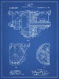 PP220-Blueprint Model A Ford Pickup Truck Engine Poster-Cole Borders-Giclee Print