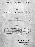 PP66-Burgundy Howard Hughes Oil Drilling Rig Patent Poster-Cole Borders-Giclee Print