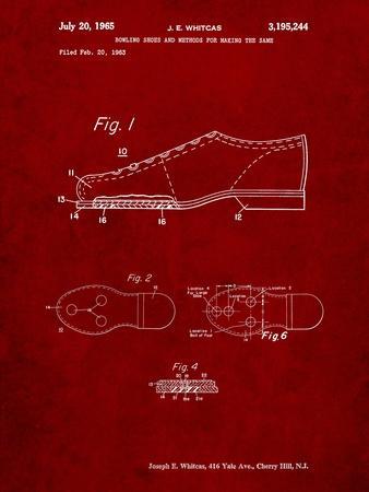 Vintage Bowling Shoes Patent