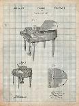Wurlitzer Butterfly Model 235 Piano Patent-Cole Borders-Art Print