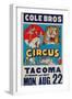 "Cole Bros. Circus: Tacoma", Circa 1938-null-Framed Giclee Print