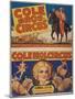 "Cole Bros. Circus: World'sGreatest and Best Loved Amusement Institution", Circa 1938-null-Mounted Giclee Print