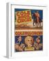 "Cole Bros. Circus: World'sGreatest and Best Loved Amusement Institution", Circa 1938-null-Framed Giclee Print