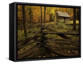 Cole Cabin, Great Smoky Mountains National Park, Tennessee, USA-Jerry Ginsberg-Framed Stretched Canvas