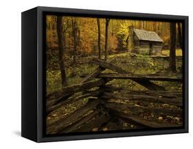 Cole Cabin, Great Smoky Mountains National Park, Tennessee, USA-Jerry Ginsberg-Framed Stretched Canvas