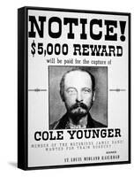 Cole Younger $5,000 Reward-null-Framed Stretched Canvas