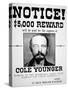 Cole Younger $5,000 Reward-null-Stretched Canvas