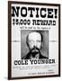 Cole Younger $5,000 Reward-null-Framed Art Print