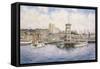 Coleman Docks, Ca. 1911-Stanton Manolakas-Framed Stretched Canvas