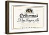 Coleman's Dry Ginger Ale-null-Framed Art Print