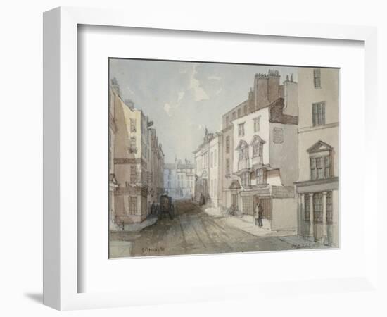 Coleman Street, City of London, 1851-Thomas Colman Dibdin-Framed Giclee Print