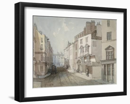 Coleman Street, City of London, 1851-Thomas Colman Dibdin-Framed Giclee Print