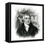 Coleridge with Books-null-Framed Stretched Canvas