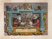 Double Portrait of Gerardus Mercator (1512-159) and Jodocus Hondius (1563-161)-Coletta Hondius-Giclee Print