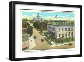 Colfax Avenue, State Capitol, Denver, Colorado-null-Framed Art Print