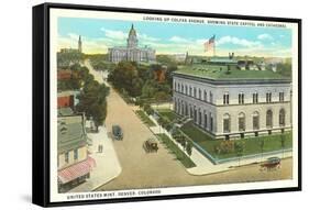 Colfax Avenue, State Capitol, Denver, Colorado-null-Framed Stretched Canvas