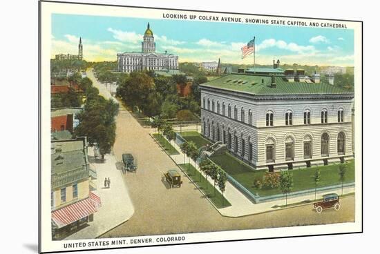 Colfax Avenue, State Capitol, Denver, Colorado-null-Mounted Premium Giclee Print